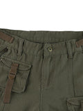 IFOMT 2024 y2k Vintage cargo jeans with buckle pocket