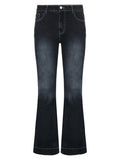 IFOMT 2024 y2k Faded low-rise flared jeans