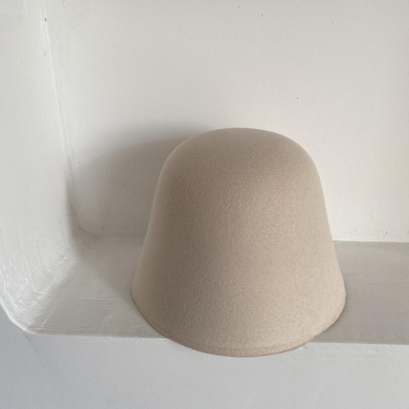 Ifomt Japanese Stylish Wool Buckets Hat Basin Cap Outdoor Ins Solid Casual Woolen Fisherman Cap Panama Fashion Hats