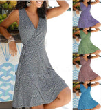 IFOMT Geometric Pattern Vintage Street Style Dresses