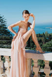 IFOMT  Chiffon Backless Sexy Beach Dress Ruffle Evening Long Dress White Pink Sleeveless Elegant Maxi Dresses For Women Summer