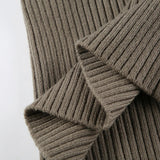 IFOMT 2024 Fashion Woman tops y2k style Vintage Stripe Asymmetrical Skinny Sweater