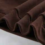 IFOMT 2024 Fashion Woman tops y2k style Brown Stripe Letter Long Sleeves Sweatshirt