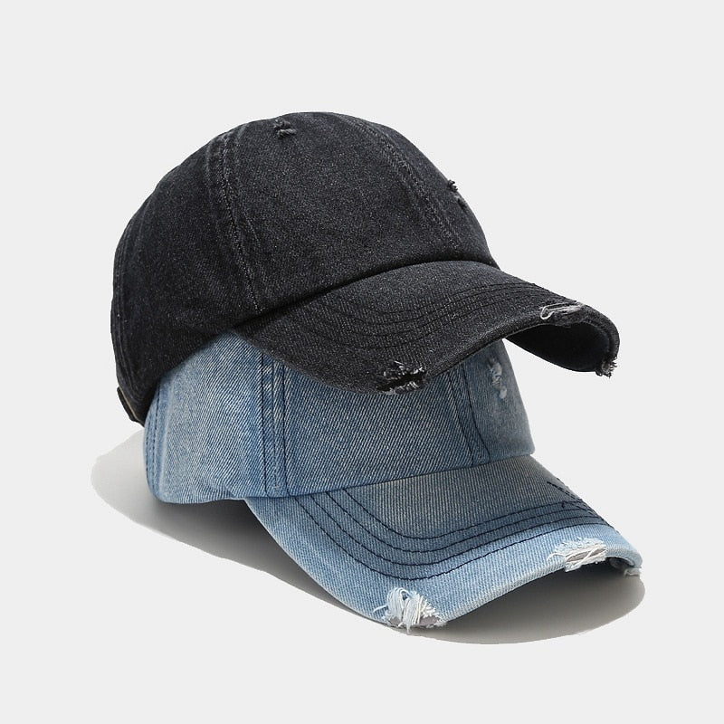 Ifomt Vintage Casual Adjustable Cotton Fitted Hat Sports Hat Distressed Baseball Cap Outdoor Sun Protection For Women And Men