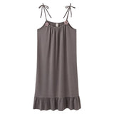 2023 Ifomt Candy Colors Nightdress 5XL New Spring Summer   Sleepwear Women Loose Thin Casual Suspender Nightie Girl Cute Home Wear Suit