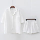 Ifomt 2023 Women Casual Cotton T shirt Short Sets Women Two pcs sets