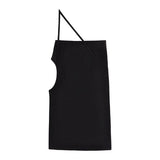 Ifomt European And American Sexy Split Suspender Dress Women's Summer 2022 New Short Dress+T-Shirt 2 Pieces Sets