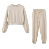 Ifomt 2023 New design Women Autumn Casual Cotton Sweatshirts Pants sets Clothing sets Women Two pcs sets