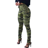 2022 Ifomt Leopard Print Leggings Women's High Waist Bandage Skinny Pants Camouflage Joggers Women Stacked Leggings Streetwear