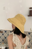 IFOMT 2024 New Woman HatSolid Color Wide Brim Bucket Hat
