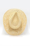 IFOMT 2024 New Woman HatSolid Hollow-out Woven Denim Straw Hat