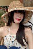 IFOMT 2024 New Woman HatPackable Floral Weave Straw Hat