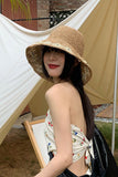 IFOMT 2024 New Woman HatPackable Floral Weave Straw Hat