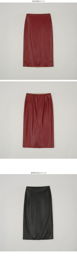 Ifomat Lana Leather Skirt