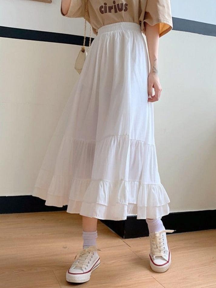 Ifomat Elegant Ruffled Skirt