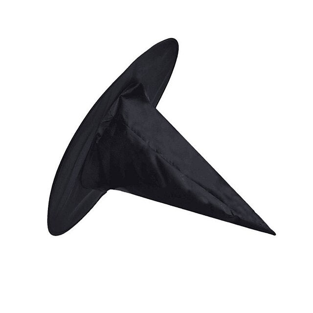 Unisex Halloween Witch Hat for Kids Adults Halloween Party Cosplay Costume Props Decoration Accessories Black Wizard Cap