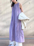 IFOMT 2024 New Fashion Elegant Purple Tank Dress