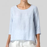 Women's T shirt Tee Loose Solid / Plain Color Basic Round Neck Light Summer Light Blue ArmyGreen Black White Pink