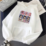 Oversized For Women Sweatshirt Streetwear Flower Printing Hoodies Pullovers 2022 Fashion Harajuku Winter Hoodie Women Loose