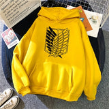 2022 Anime Hoodie Attack on Titan Hoodied Long Sleeve Streetwear Harajuku Sweatshirt Women Unisex Sport Hoody Green Tops G1