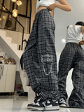 Ifomat Vintage Check Cargo Pants